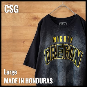 【CSG】カレッジ オレゴン大学 Mighty Oregon Tシャツ アーチロゴ L US古着