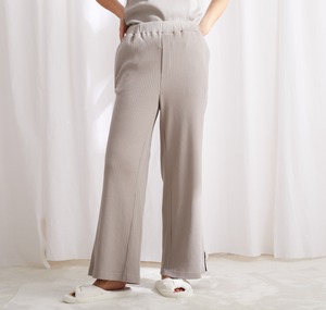 Shiny Rib Easy Pants