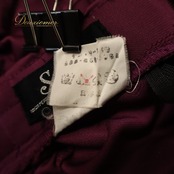 社交ダンス 衣装 Sanline サンリーヌ スカート レッスンウェア パープル系 紫 無地 シンプル フレア ギャザー リボン 華やか かわいい おしゃれ 上品 大人っぽい ダンス 練習 レッスン ダンス衣装 練習着 社交ダンス衣装