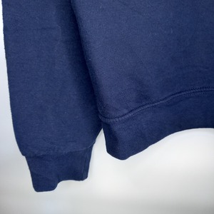フルーツオブザルーム　クルーネック　スウェット　トレーナー　無地　ネイビー　L