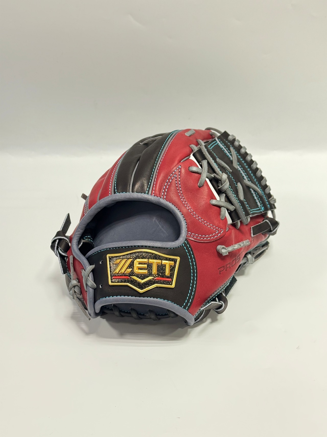 ZETT PROSTATUSｰゼットプロステイタス　michii supreme order 硬式グローブ　ゼットミチイオリジナルグラブ　右投げ用　236型　（源田壮亮選手モデル）　ボルドーブラウン/ブラック×ダークグレー・画像2
