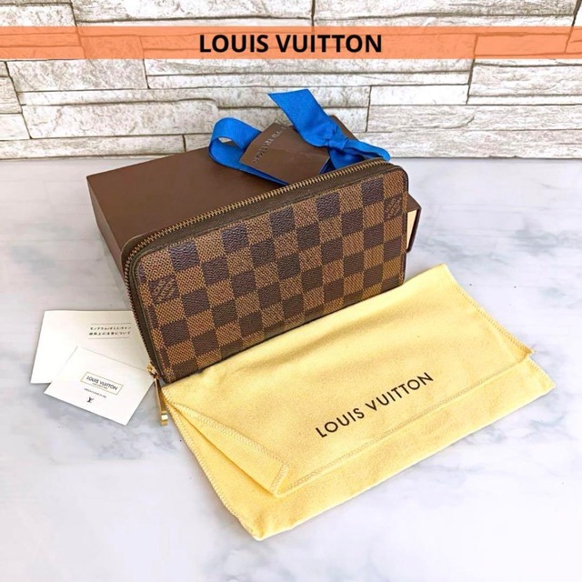 【極美品】ルイヴィトン ジッピーウォレット 長財布 ダミエ キャンバス