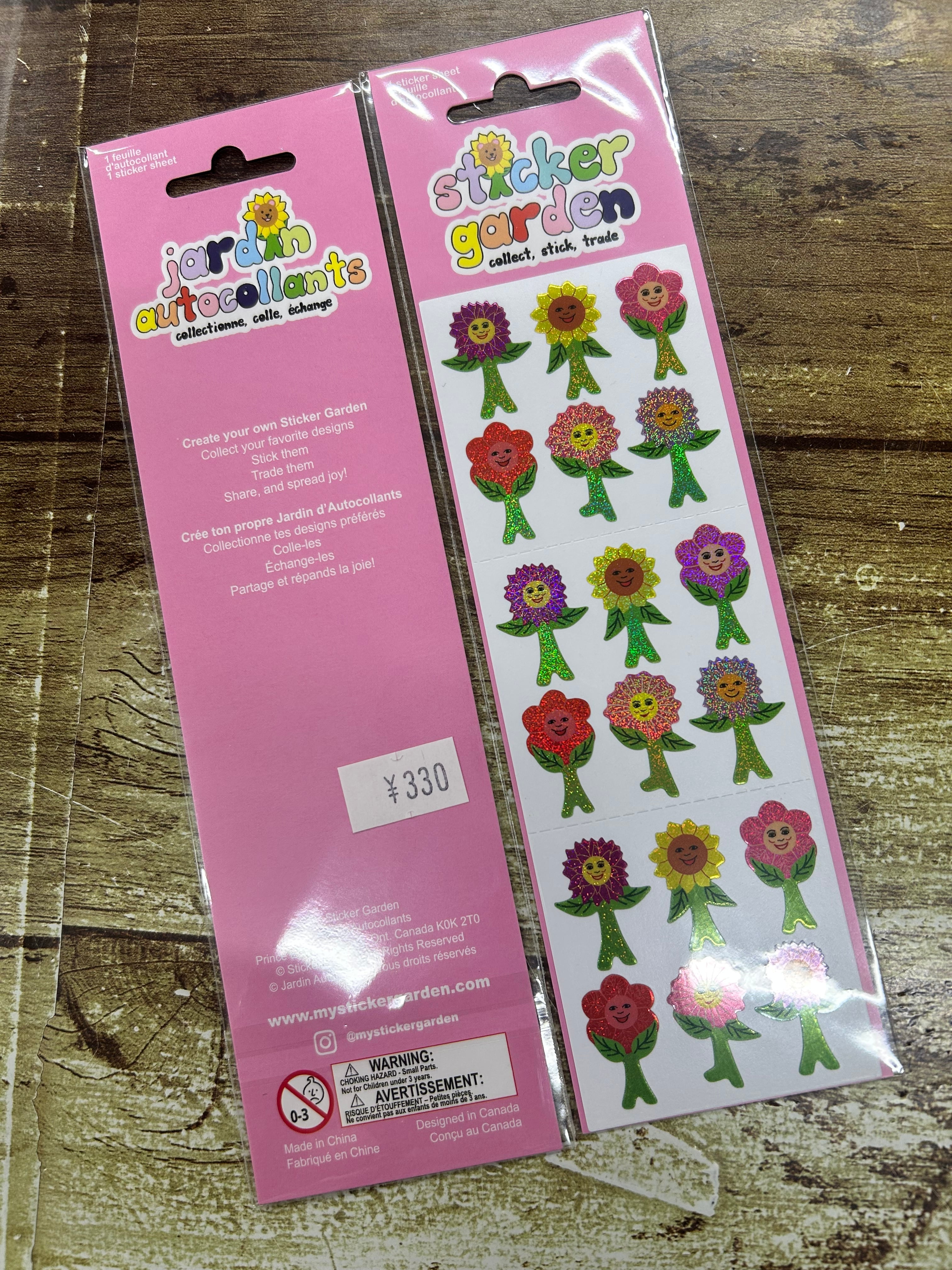 stickergarden シール フラワー 花 キラキラ | enne 雑貨と文具