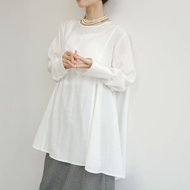 フレアチュニックブラウス