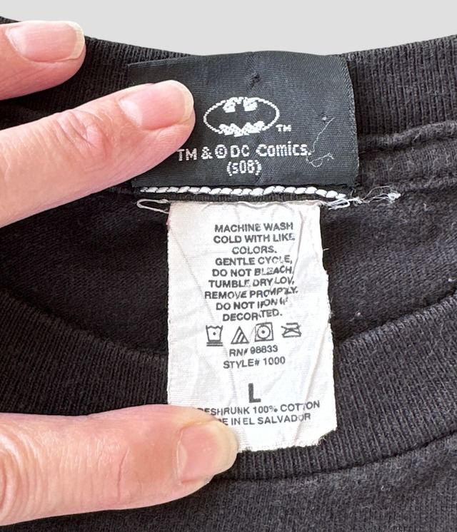 -The Dark Knight- Vintage 00s L Print T-shirt