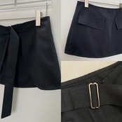 2wayレイヤードラップbelt/ブラック