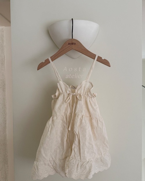 Aosta［取寄］lace cotton open dress 26autumn
