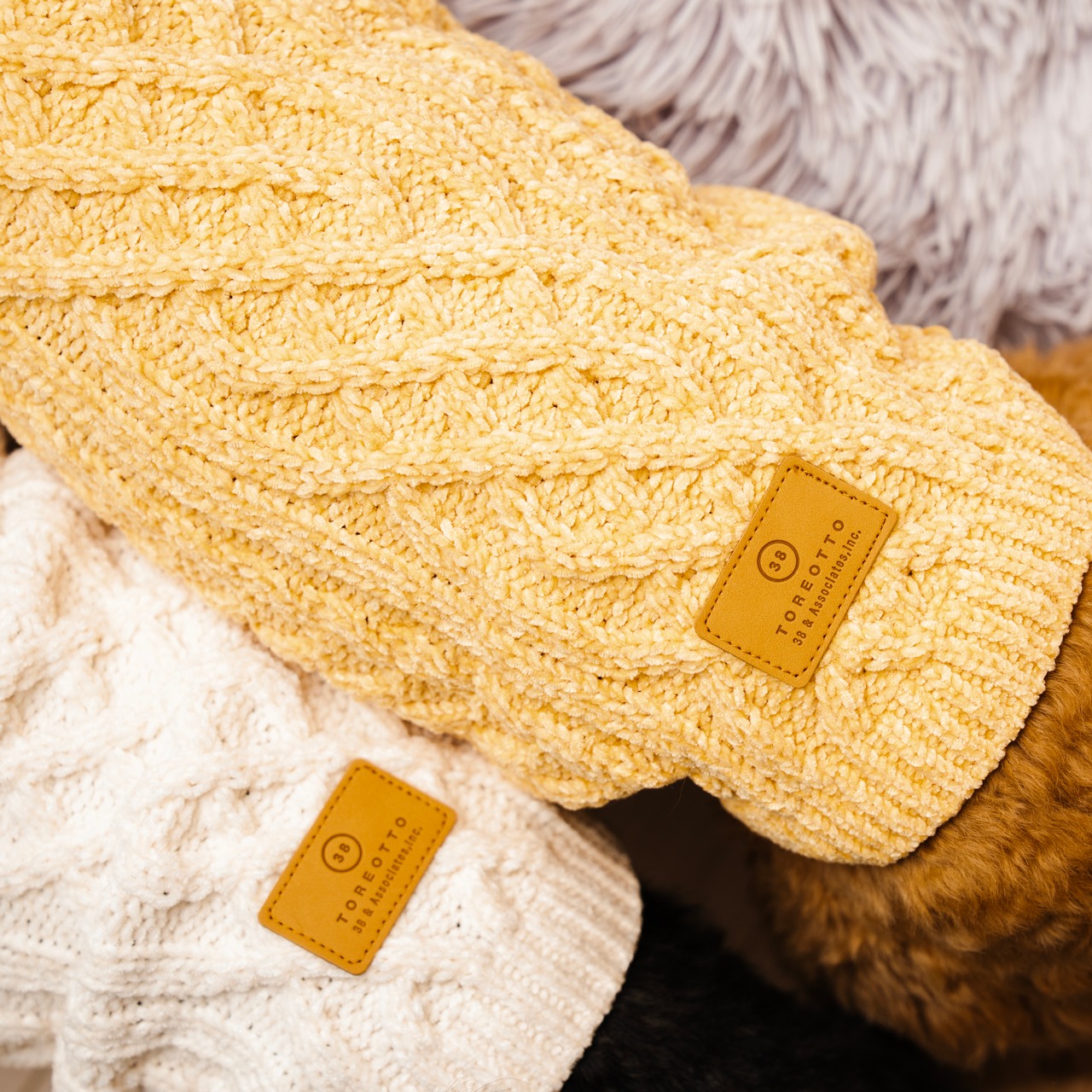 TOREOTTO38 DOG KNITVEST / YELLOW