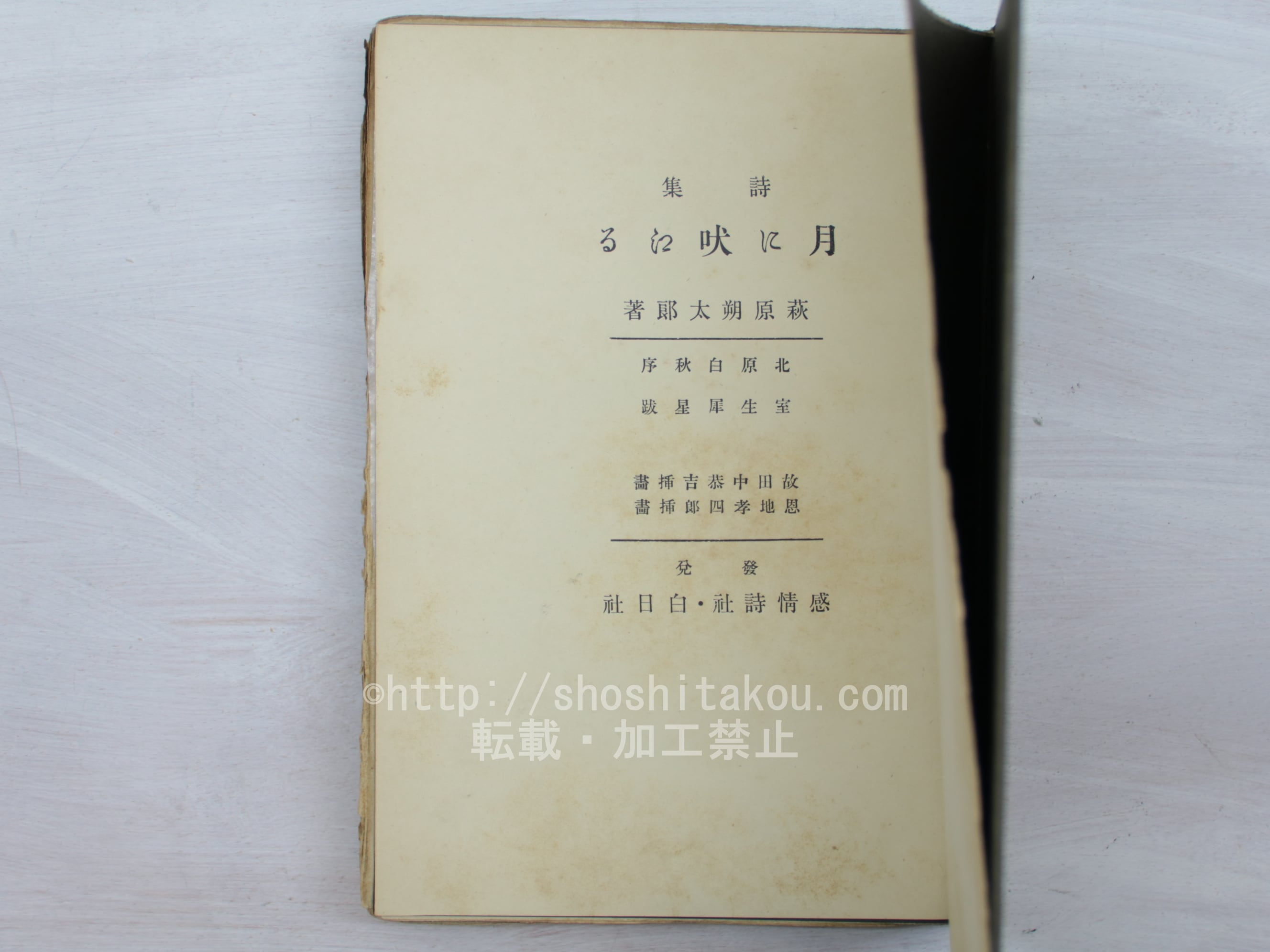 月に吠える (削除版) / 萩原朔太郎 田中恭吉・恩地孝四郎挿画 月に吠える (削除版) / 萩原朔太郎 田中恭吉・恩地孝四郎挿画