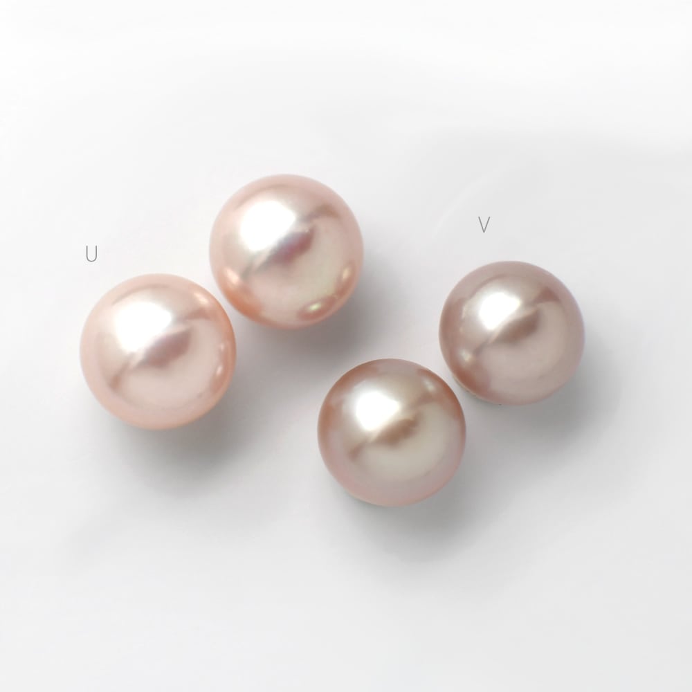 11.0-12.0mm ペア ] ラベンダーピンク 淡水パール / ピアス イヤリング