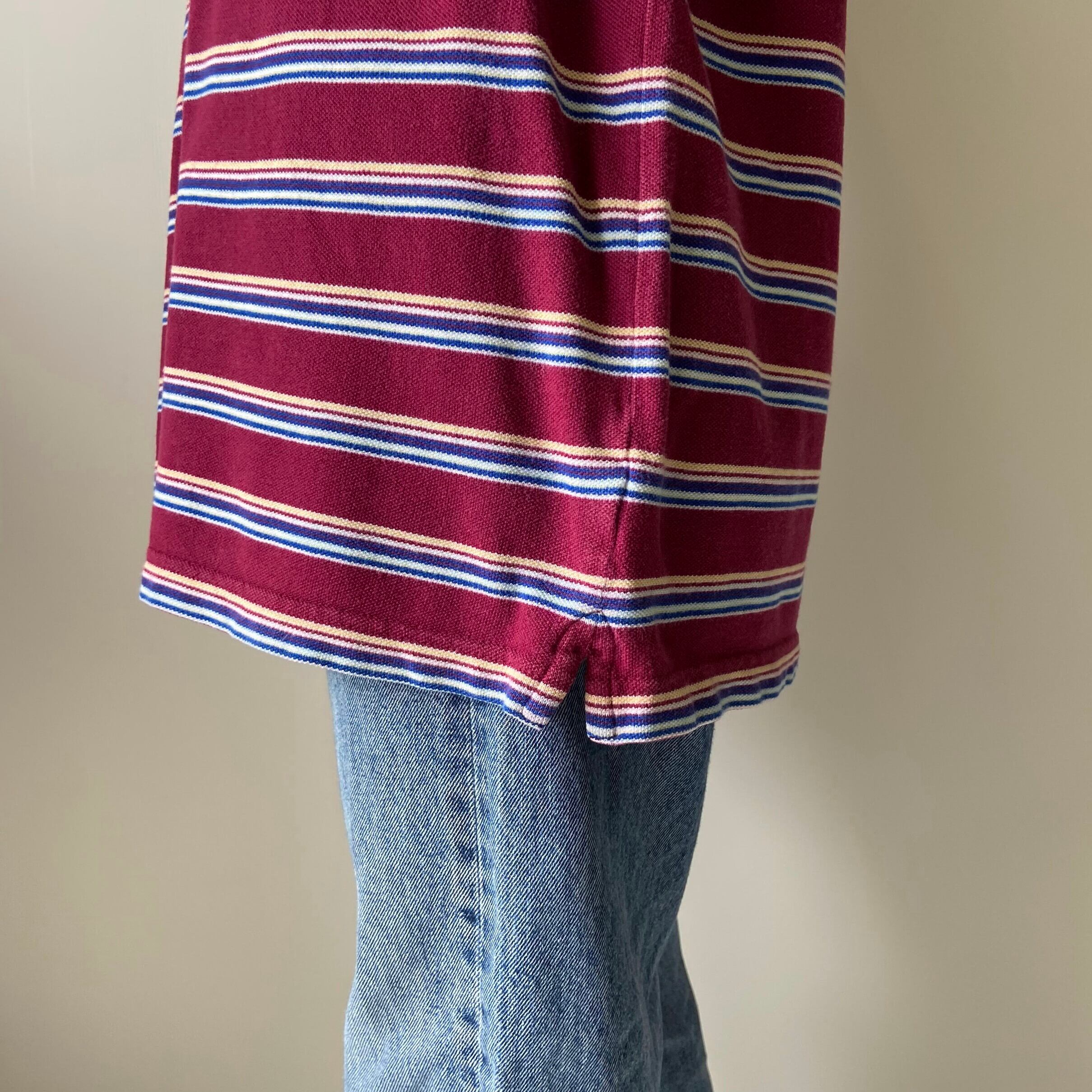 【希少】90s old GAP ポロシャツ ピンク ワンポイントロゴ M 古着 90's OLD GAP 旧ロゴ刺繍ポロシャツ | 古着屋NEVERMIND