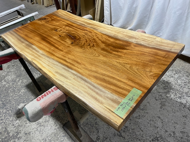ケヤキ9425　欅　一枚板無垢 乾燥材　1570x760-780x52mm ローテーブル　センターテーブル　ダイニングテーブル　カウンター