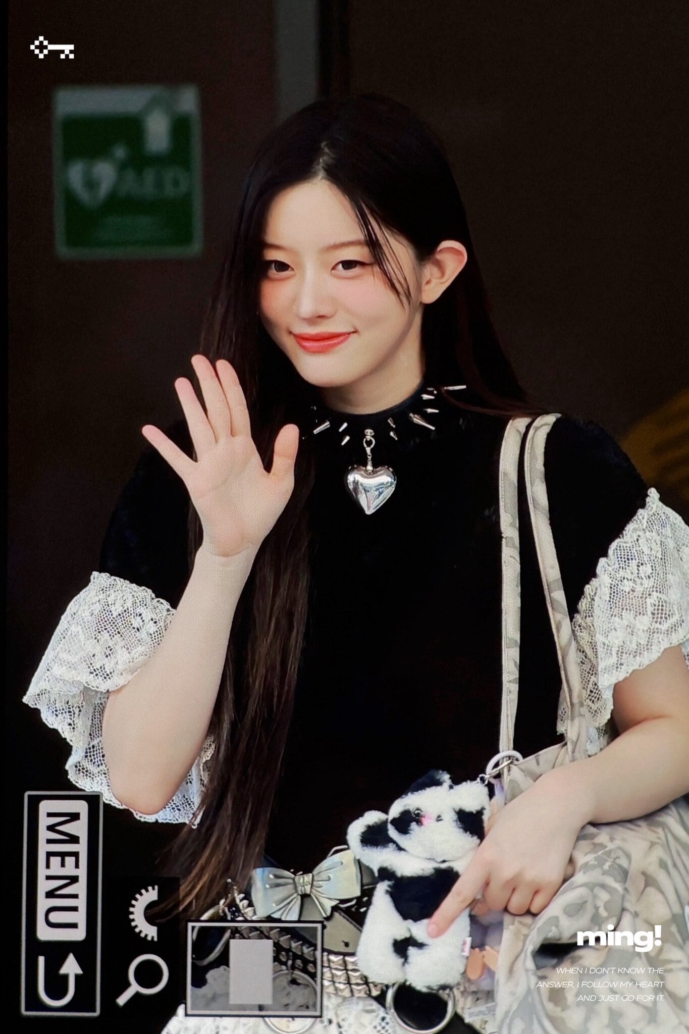 ☆ILLIT ミンジュ 着用！！【lelbobrown】Little Cat Keyring Mika