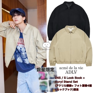★SEVENTEEN ジョンハン 着用!!【ADLV】SYMBOL LOGO RIVET COTTON BLOUSON JACKET - 2COLOR