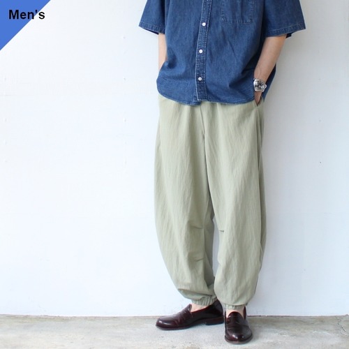 HAVERSACK スムースワイドトラックパンツ Wide Track Pants / 862420　（Sage）