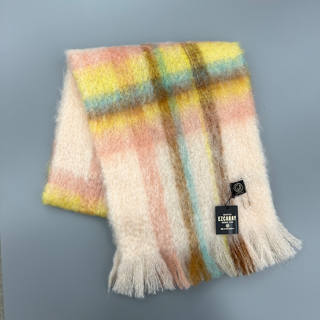 MANTAS EZCARAY_ Scarf Mohair Tartan：220