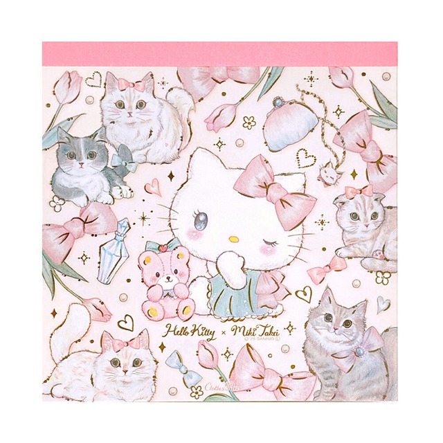 サンリオ×たけいみき　エレガンス・ハローキティ　メモパッド　TM01