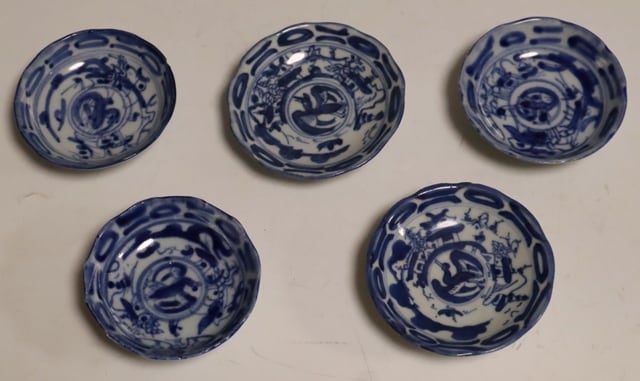 染付鳳凰紋水注 新渡染付 鳳鳳山水紋豆皿 5枚 | 賢祥堂 うつわ店