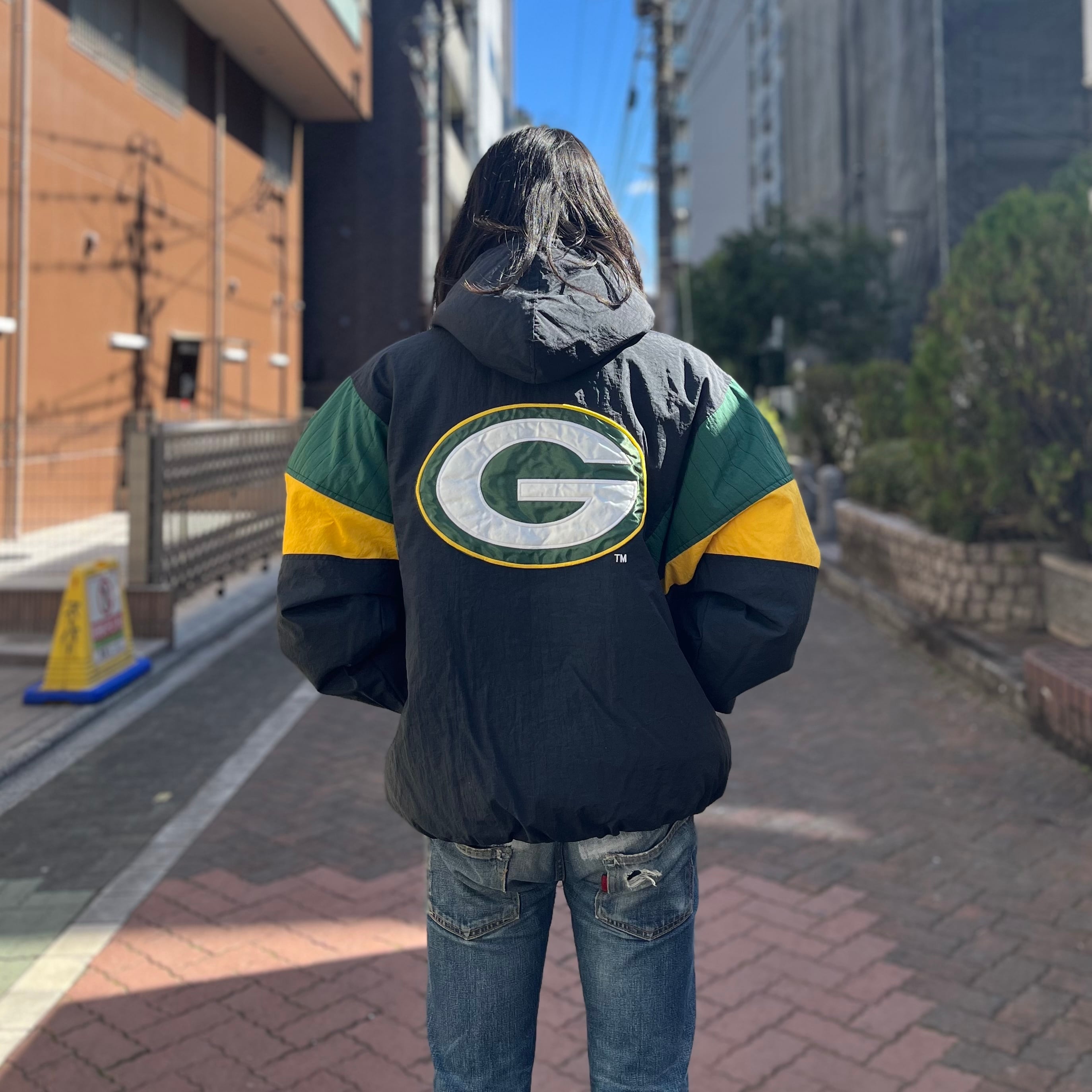 size : L【 PACKERS 】STARTER パッカーズ スターター 中綿ナイロン ...