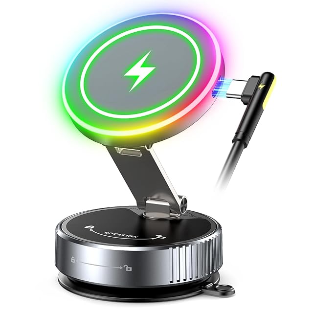 THREEKEY スマホホルダー 車 ワイヤレス充電 マグセーフ クルマ Qi2