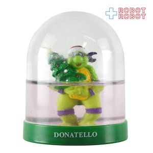 TMNT ティーンエイジ・ミュータント・ニンジャ・タートルズ ドナテロ クリスマス スノードーム 1990 開封箱付き