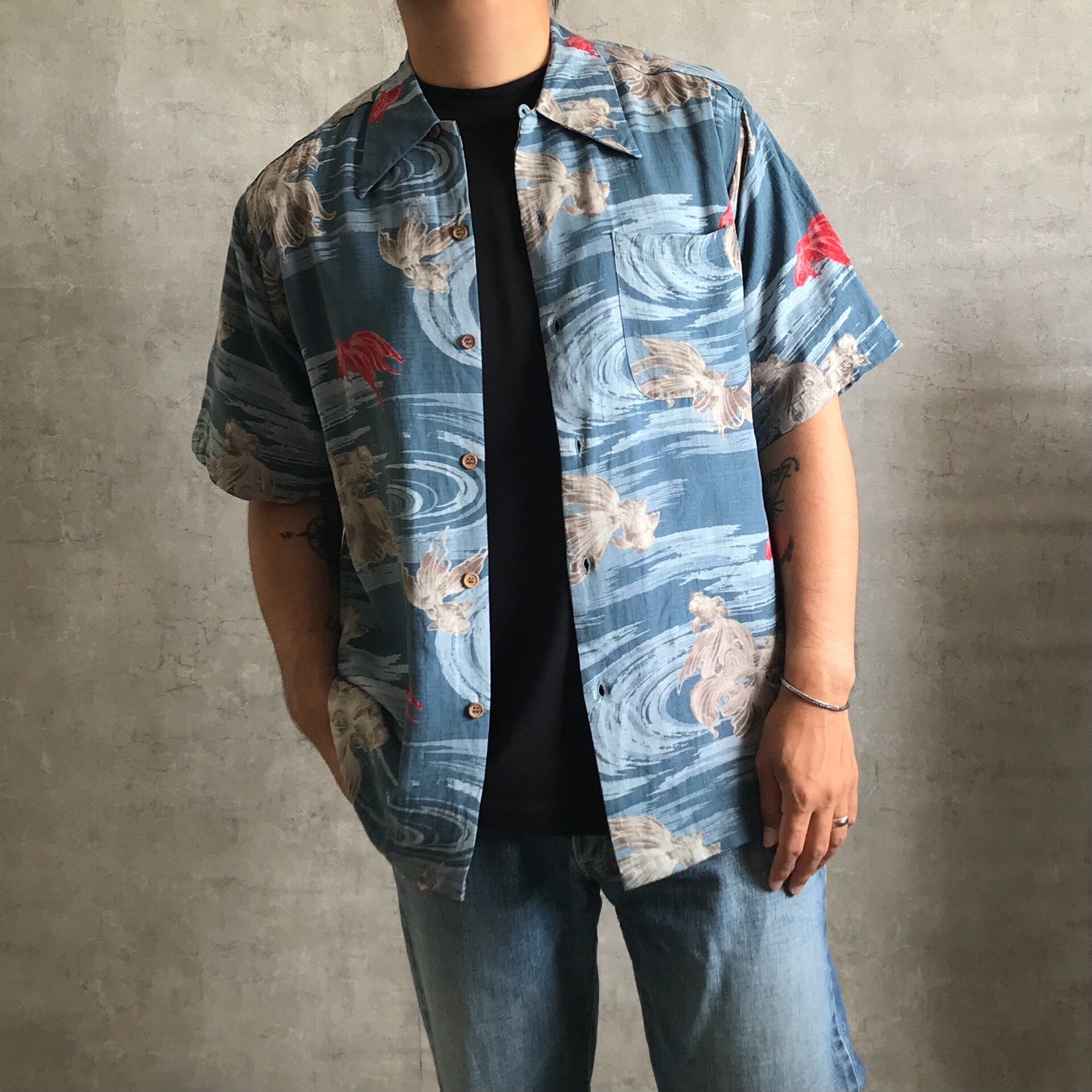 古着 柄シャツ 和柄 半袖 poltekkes-bsi.ac.id