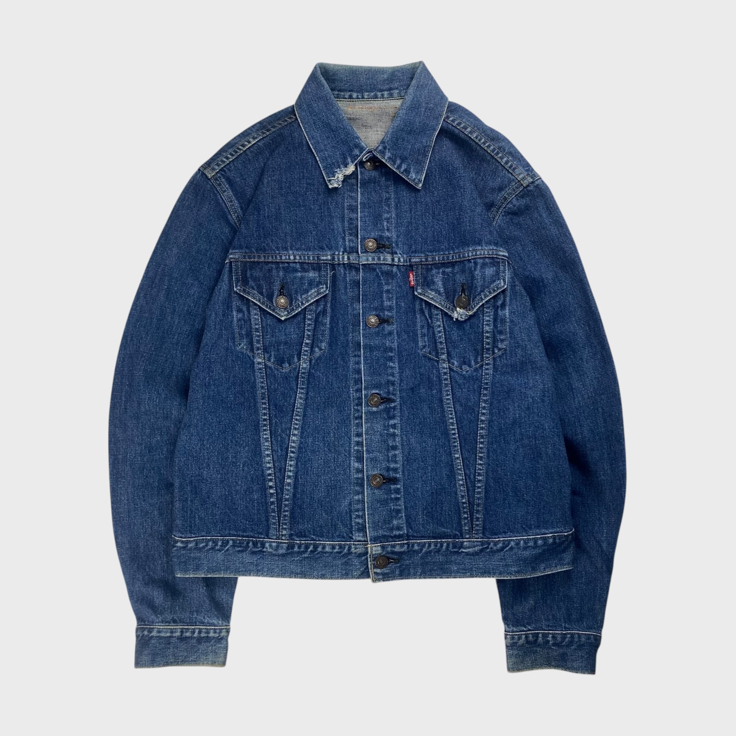 90's】 リーバイス USA製 デトロイトタイプ デニムジャケット 短丈 襟
