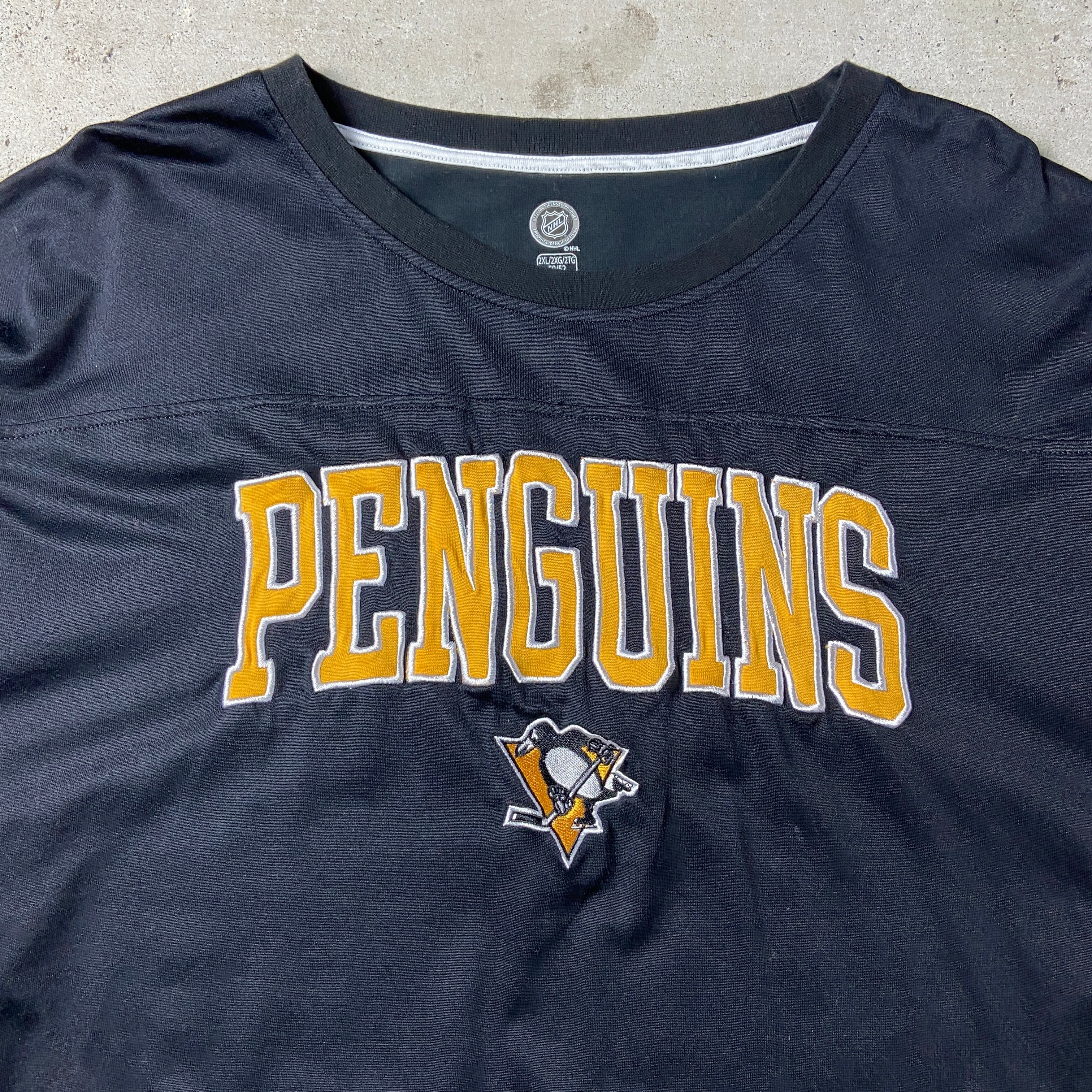 NHL ピッツバーグ・ペンギンズ チームロゴ ワッペン ホッケーシャツ 