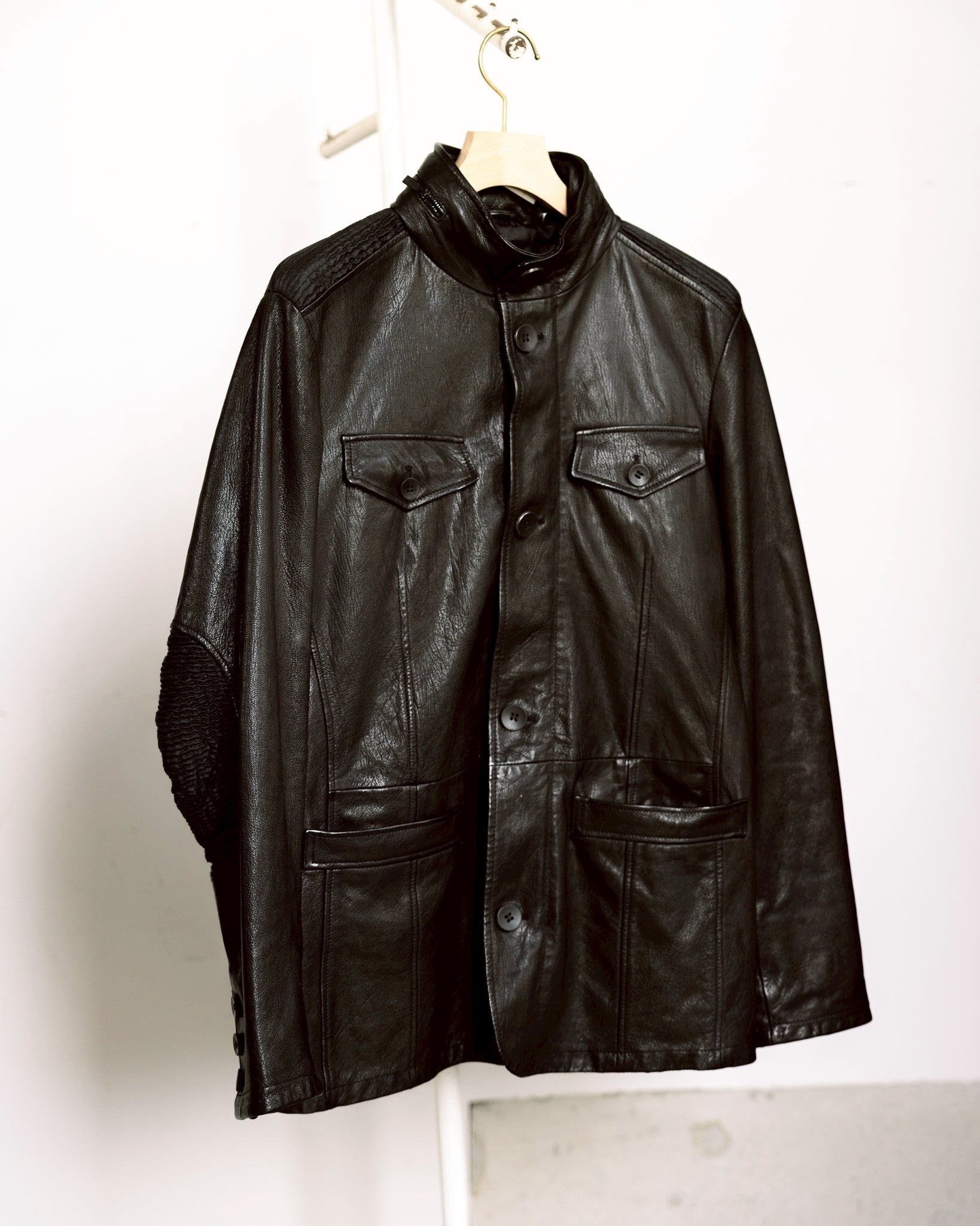 Old EMPORIO ARMANI Leather jacket/オールド エンポリオ アルマーニ
