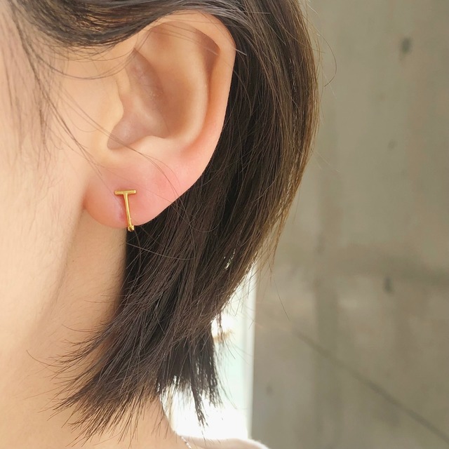 silver925 U to T pierce（2color）