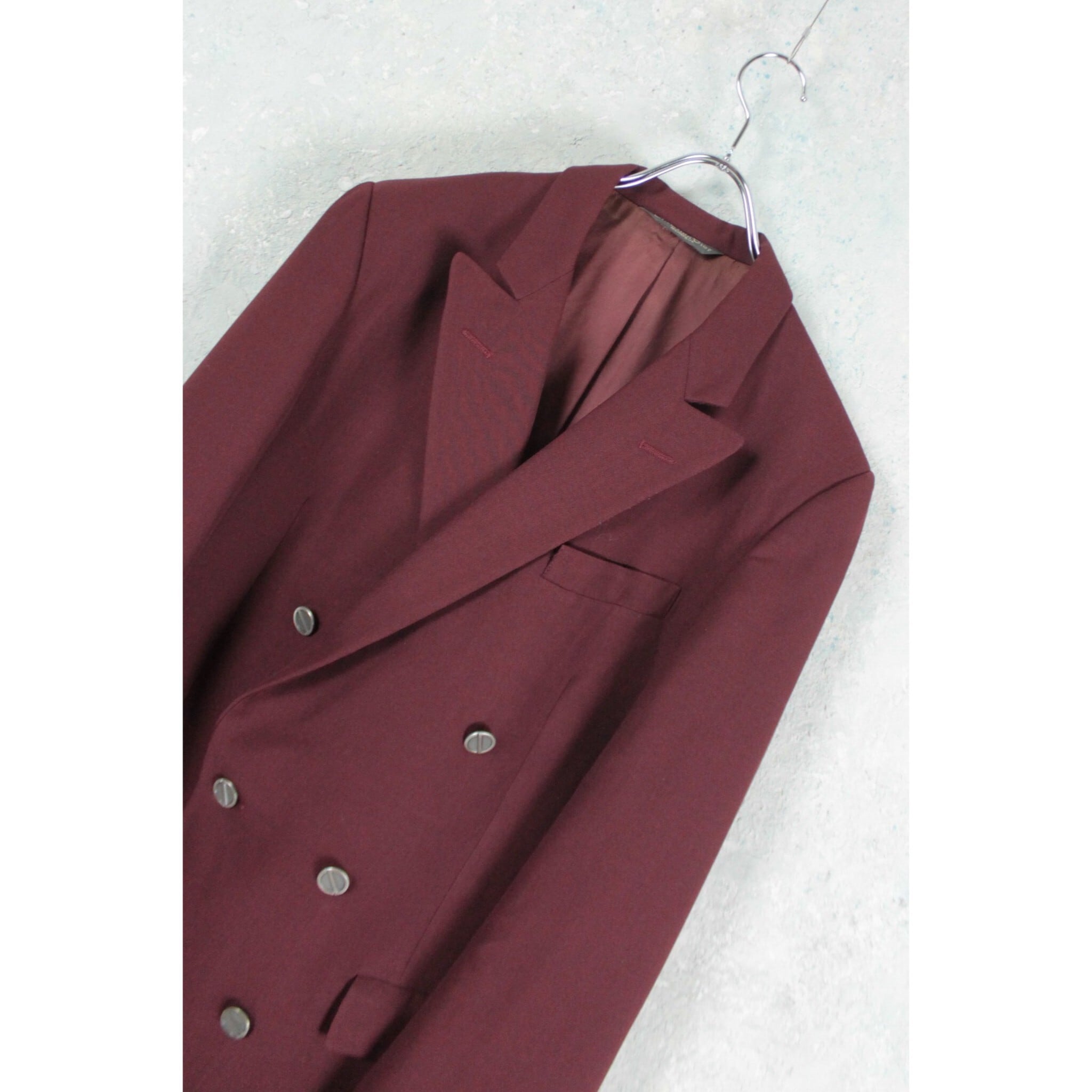 1980's~ Christian Dior ダブル テーラードジャケット バーガンディ