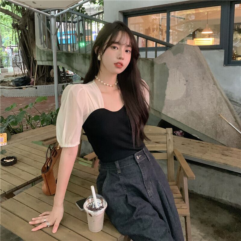 ニットセーター 薄手トップス サマースタイル 夏物 シルク ブラックストロベリース66500758730