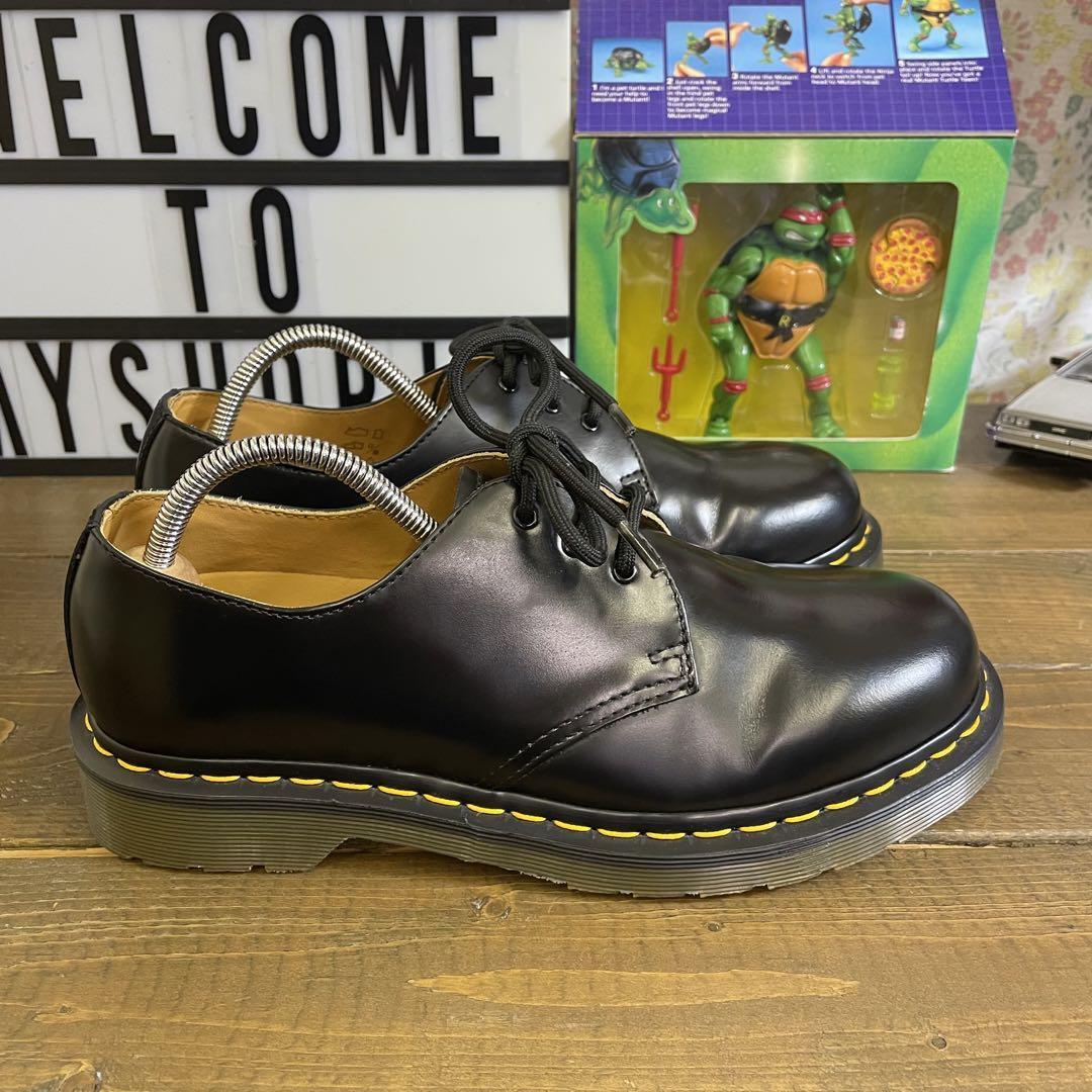 Dr.Martens ドクターマーチン 3ホール シューズ ブラック 39 UK6 25cm ...