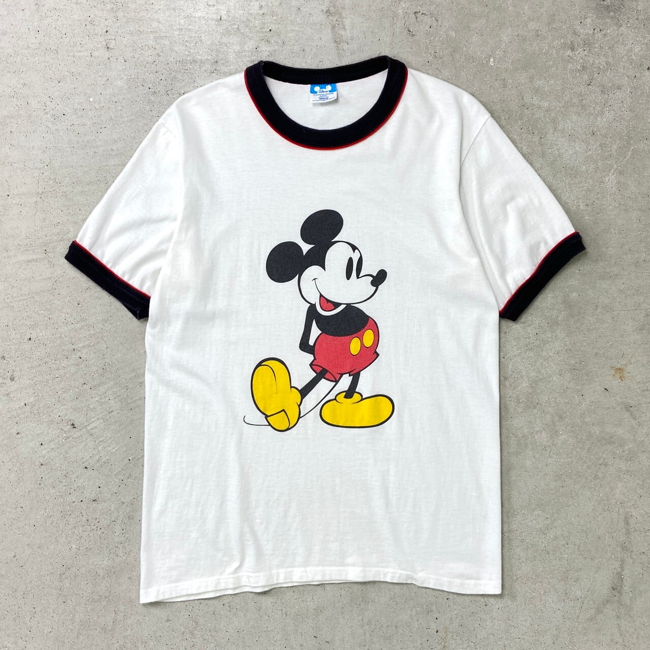 80年代 USA製 DISNEY ディズニー ミッキーマウス キャラクタープリント 