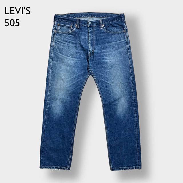 LEVI'S 505 デニム ジーンズ ジーパン W38L32 ヒゲ ビッグサイズ ダボパン リーバイス インディゴ US古着