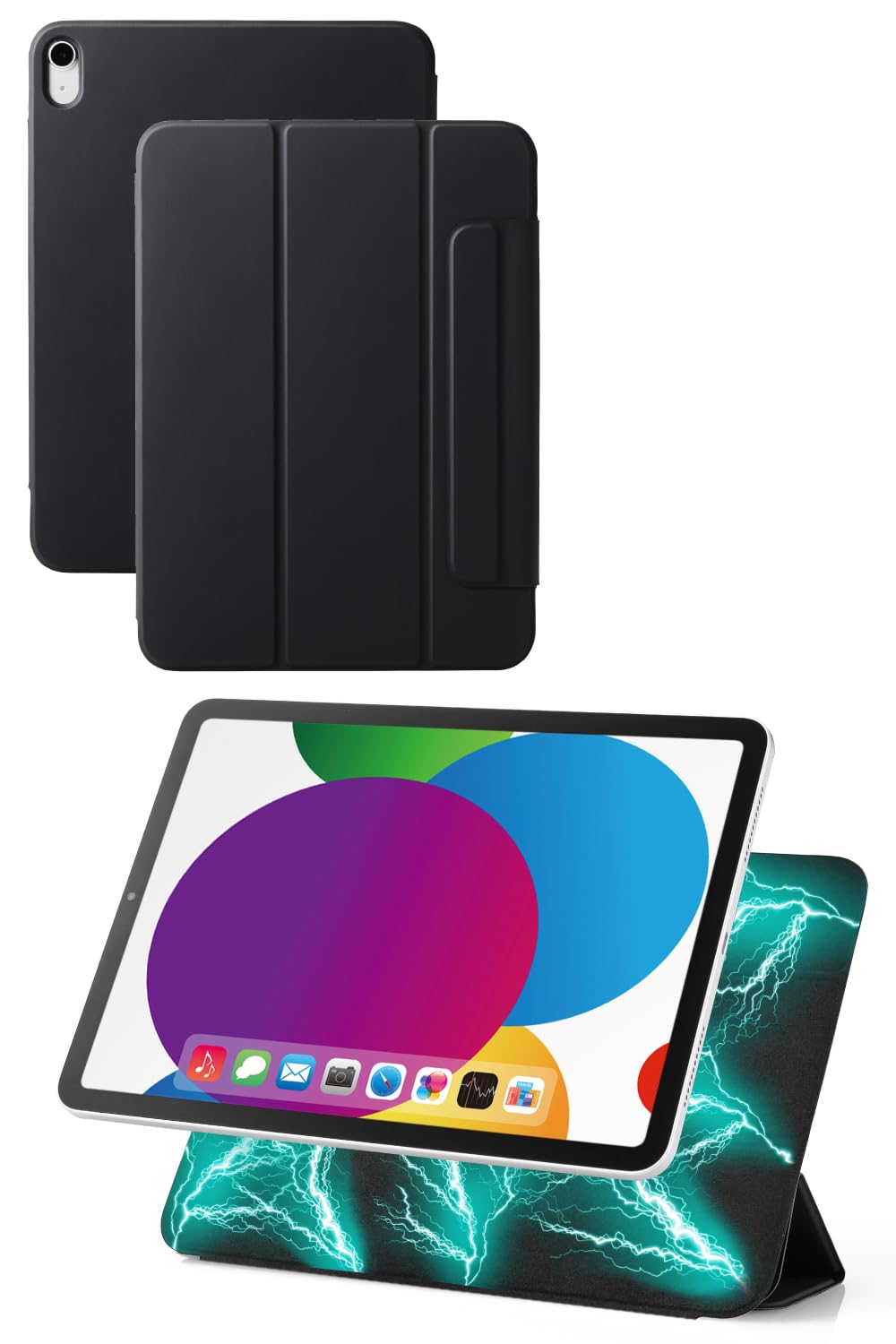 エレコム iPad 第11世代 A16 11インチ (2025) 10.9インチ 第10世代 (2022) ケース 軽量 スリム マグネット吸着 2つの角度調節可能 Apple Pencil収納 オートスリープ/ウェイク対応 ブラック TBWA22RWVPF2BKN