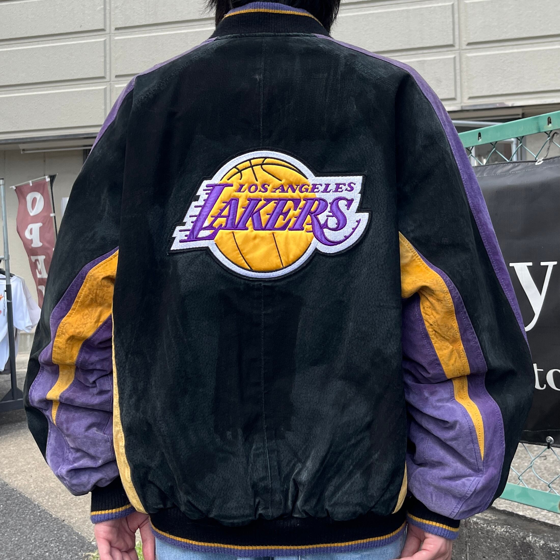 ロサンゼルス・レイカーズ スタジャン ブルゾン バスケ NBA Lakers-