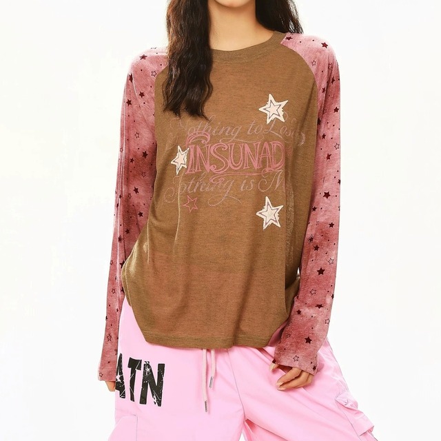 スターグラフィックメランジラグランTシャツ 2col R02585