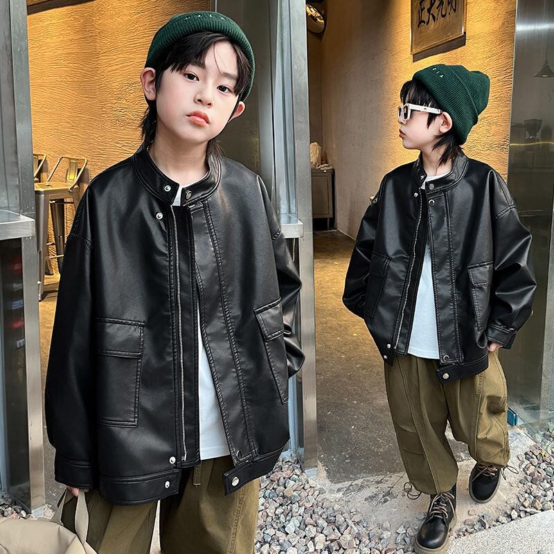 Saturday【2024 秋冬コレクション】キッズ 120-170cm 男の子 PU Saturday【2024 秋冬コレクション】キッズ 120-170cm 男の子 PU