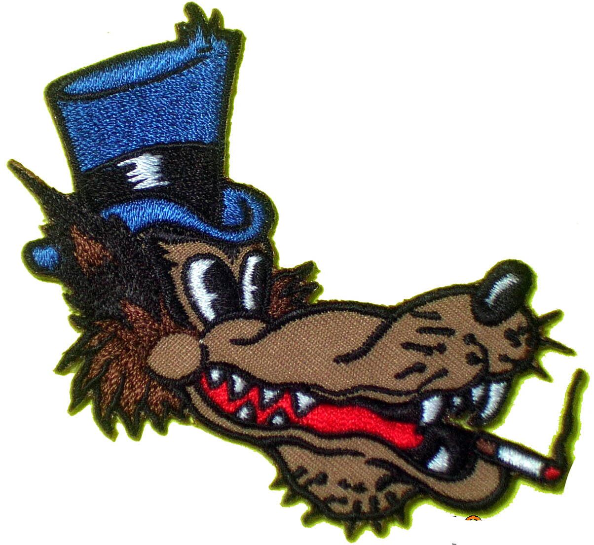 ウルフ Reed's PARTY PUNKSデザイン Wolf Reed's Party Punks Design アイロンパッチ FD0565