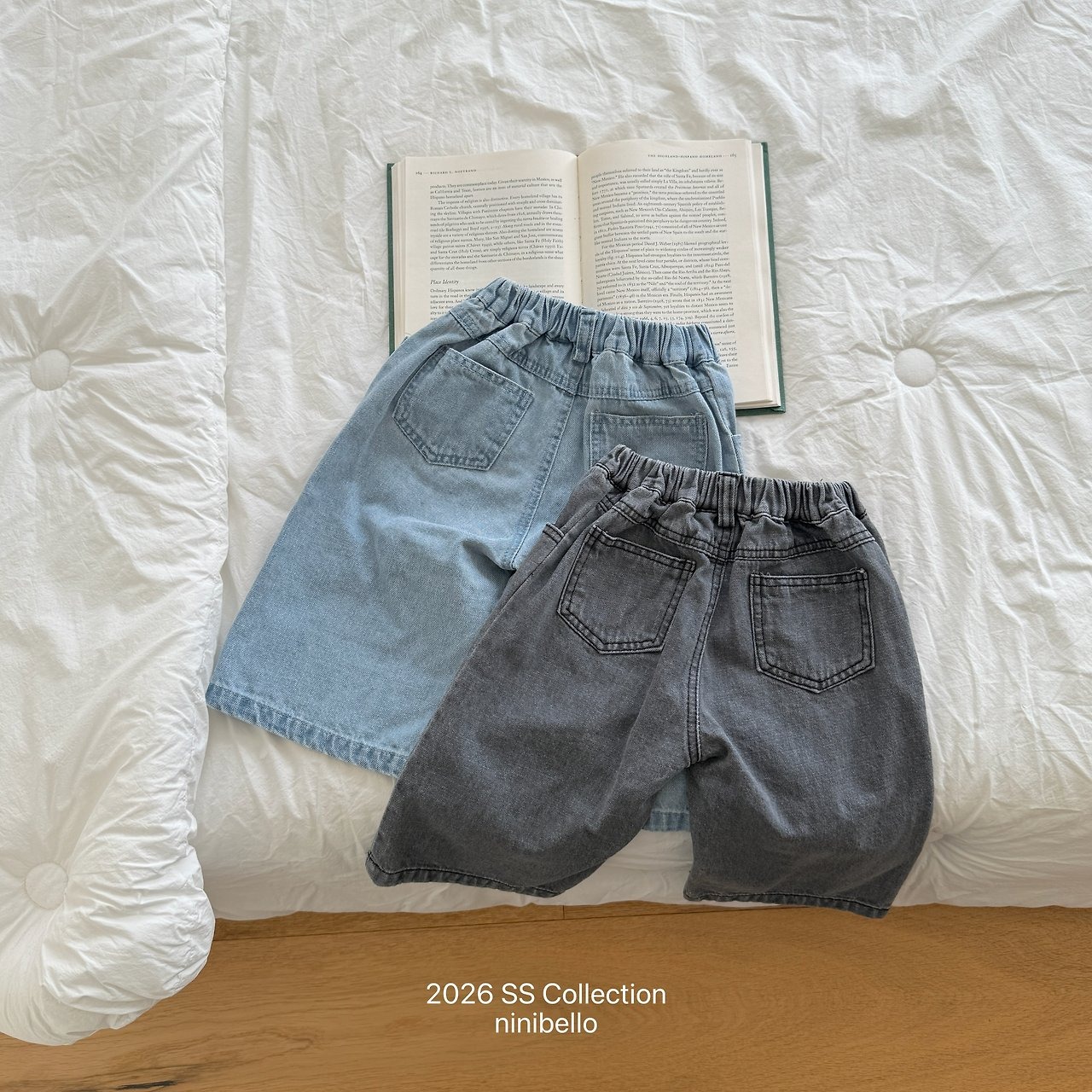 [ninibello] Damage Ice Denim Pants +fee2 / [니니벨로] 데미지아이스데님팬츠