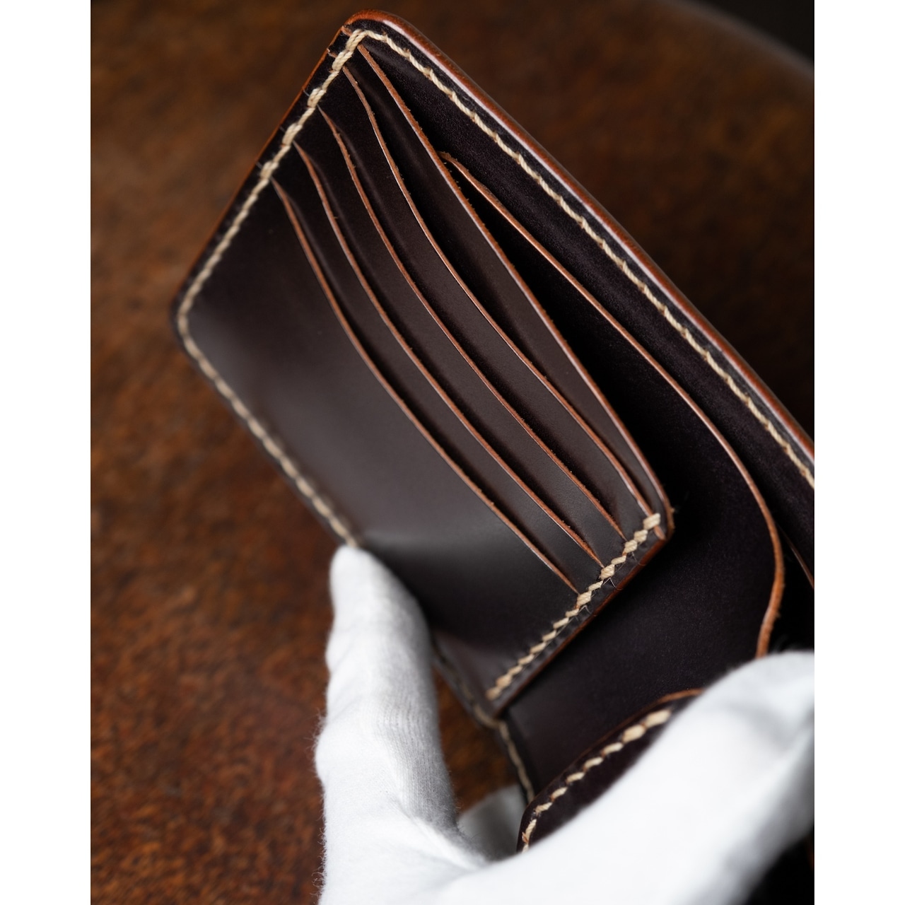 HALF WALLET オイルレザー/Stock