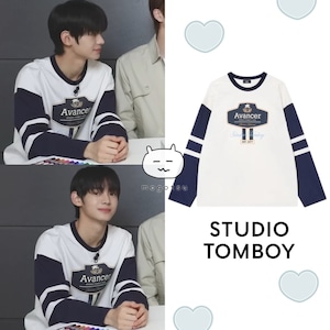 ★TWS ハンジン 着用!!【STUDIO TOMBOY】プリント ロングスリーブ Tシャツ
