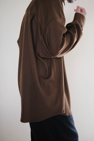 Graphpaper / Wool Smooth Flannel Oversized Regular Collar Shirt