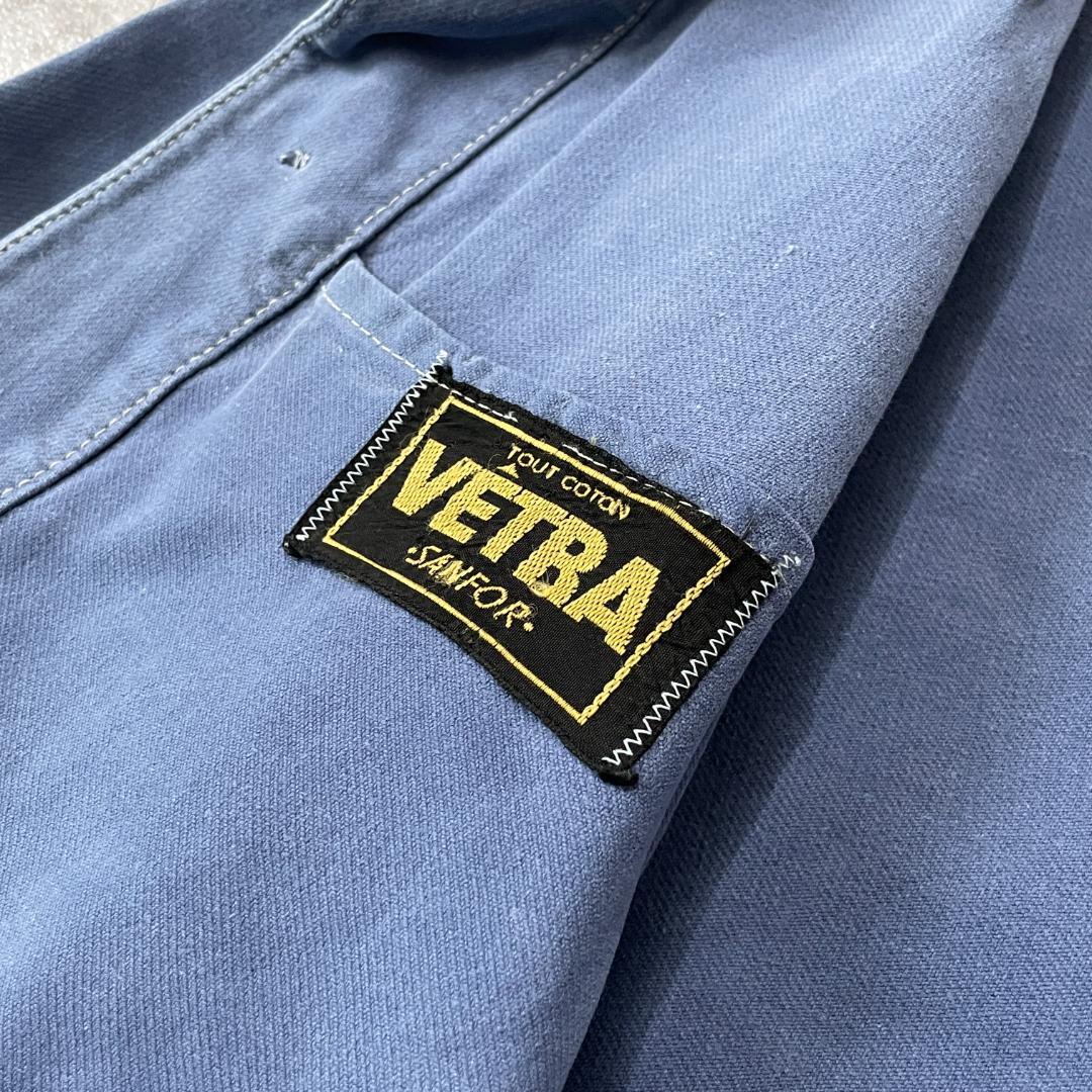 VETRA 50-60s フランス製 フレンチワークジャケット ブルー VETRA 50-60s フランス製 フレンチワークジャケット ブルー / 身幅52