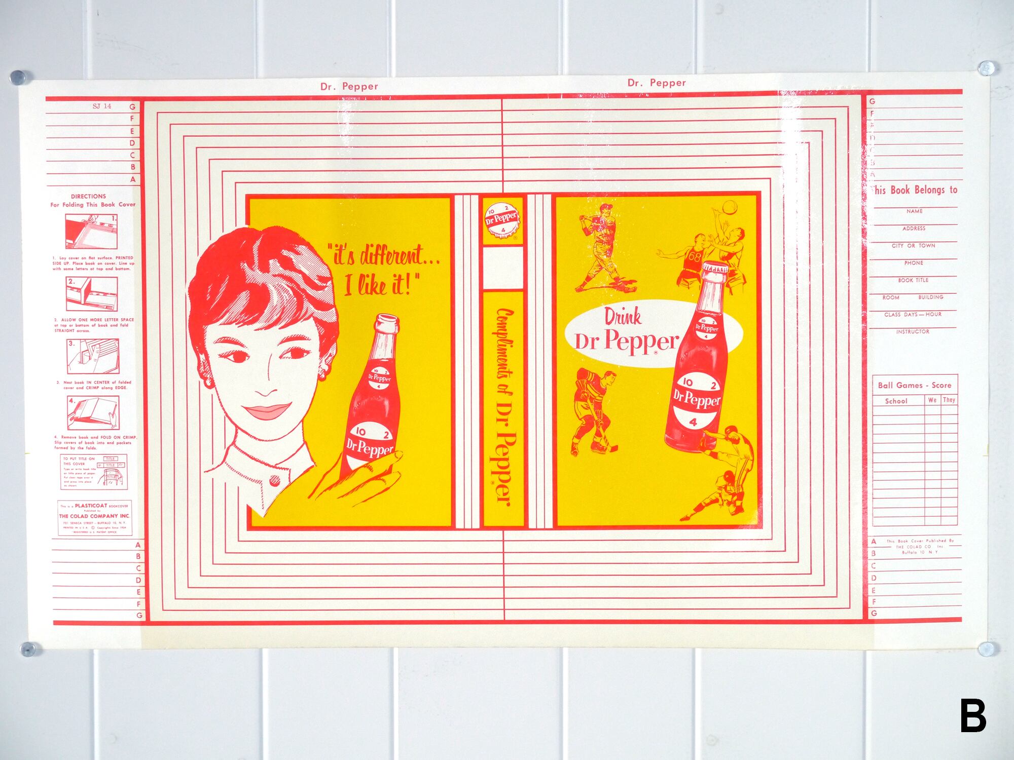 Vintage品 Dr Pepper ブックカバー 未使用品 2takt Store