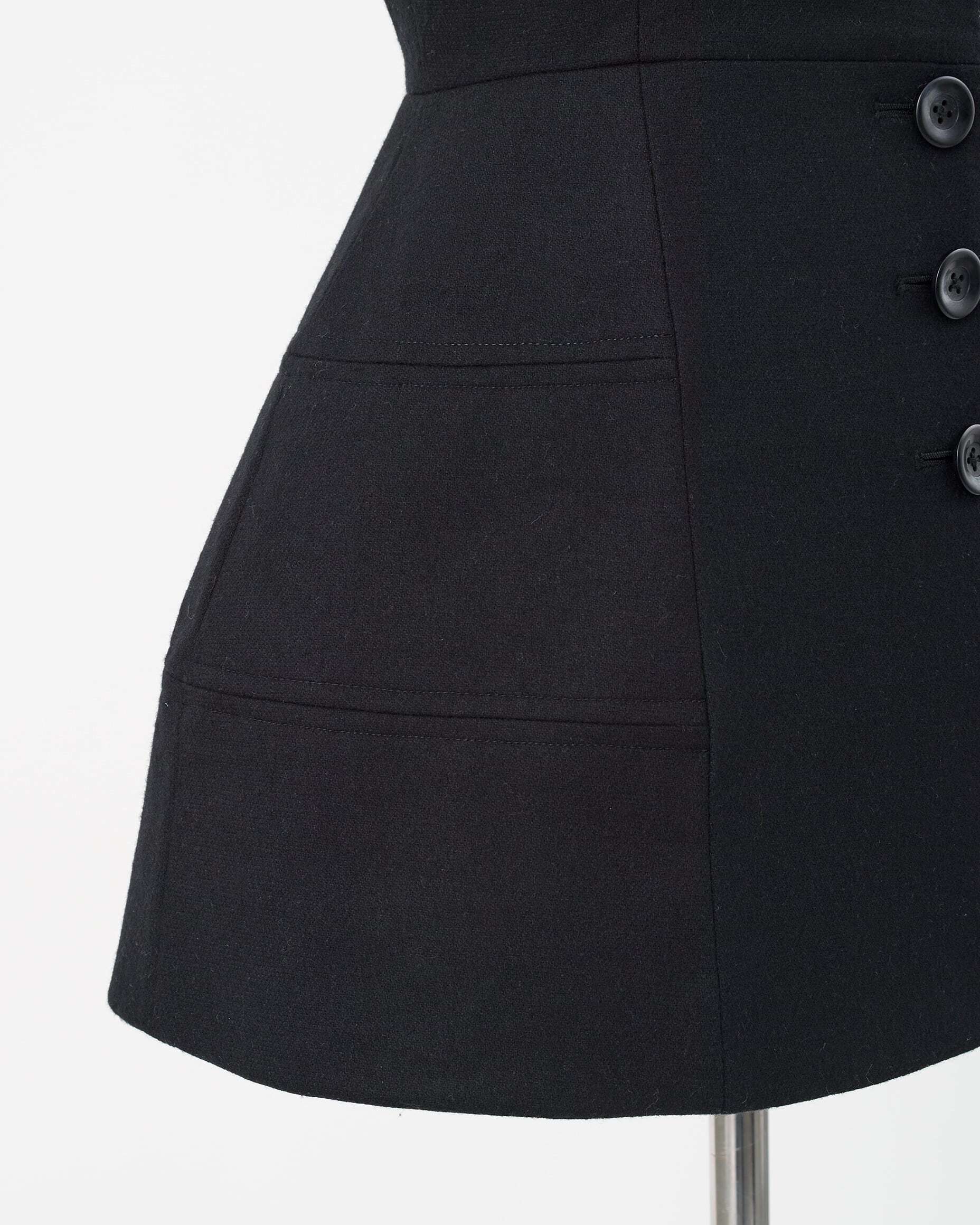 ダックジレ Marine ブラック | Cygne