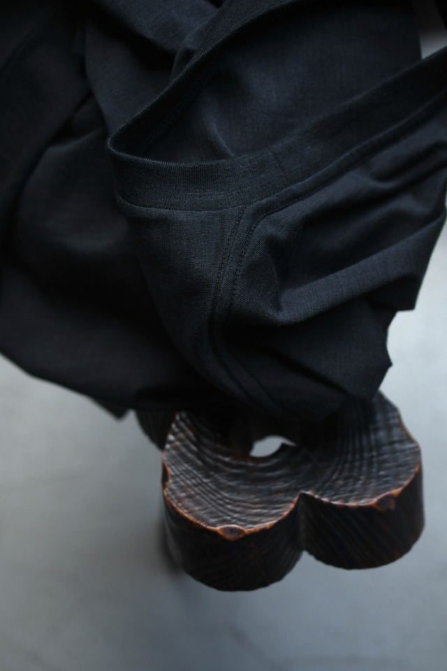 BATONER / SLUB MIX T-SHIRT (BLACK)