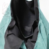 Jubilee 犬デザイン刺繡コーデュロイトートバッグ グリーン