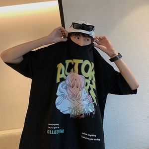 【トップス】アルファベットカートゥーン韓国風ファッション半袖Tシャツ21716920N